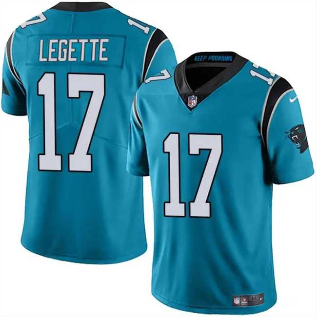 Men & Women & Youth Carolina Panthers #17 Xavier Legette Blue 2024 Draft Vapor Limited Stitched Jersey,We sell and wholesale Men & Women & Youth Carolina Panthers #17 Xavier Legette Blue 2024 Draft Vapor Limited Stitched Jersey on line form chian!